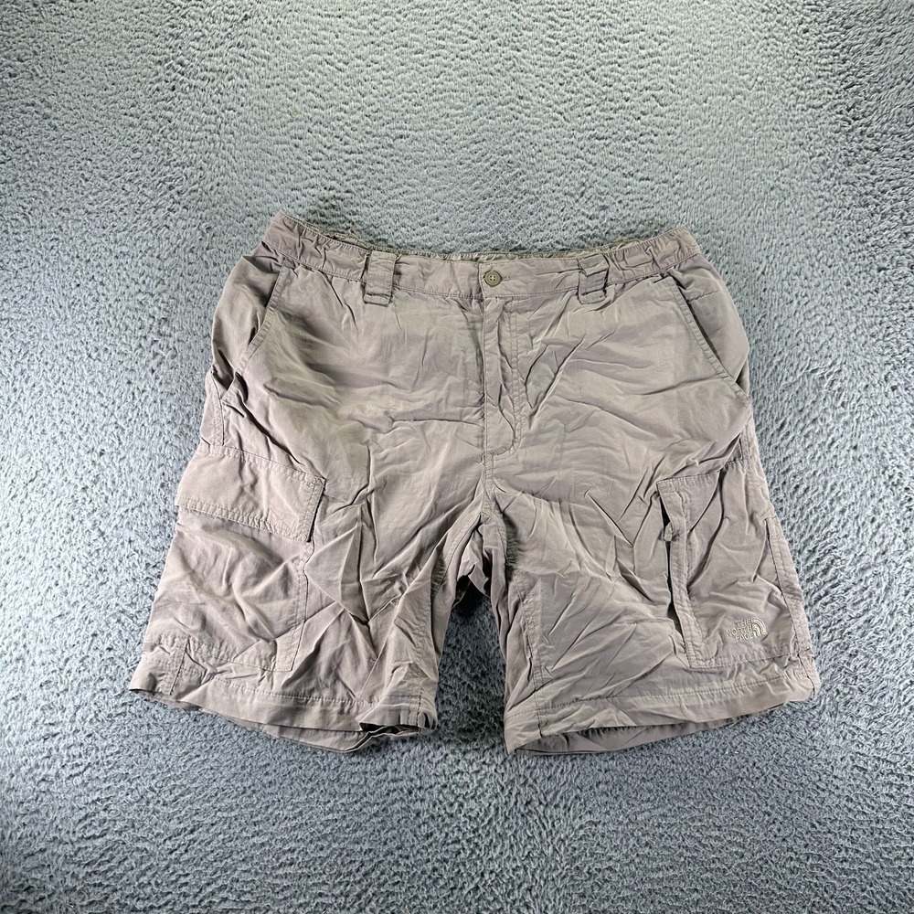 The North Face Shorts Mens L Brown Cotton Cargo Utility Workwear Hiking Travel